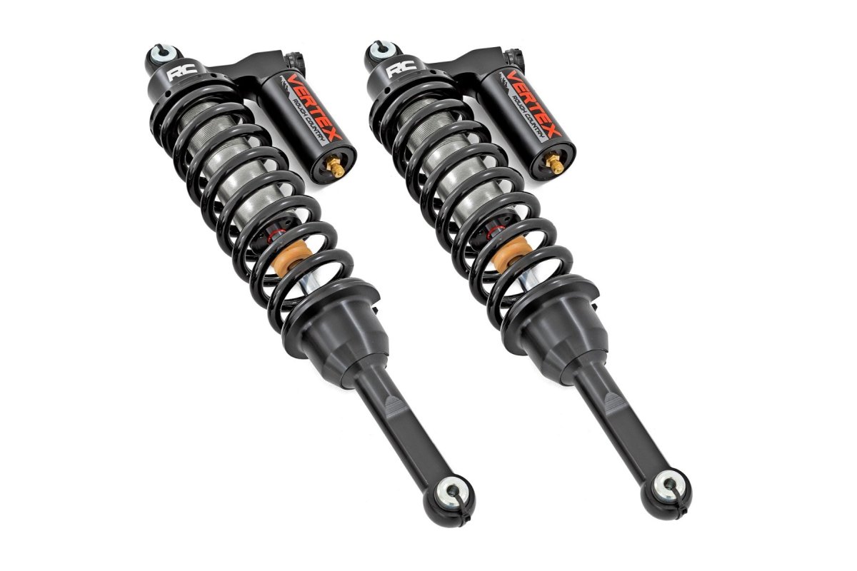 CFMOTO UFORCE U10 Pro Coilover Suspension Kit - Rear - Rough Country - Vertex, Adjustable (16-stage), Monotube, Nitrogen-Charged, 0-2 in Lift